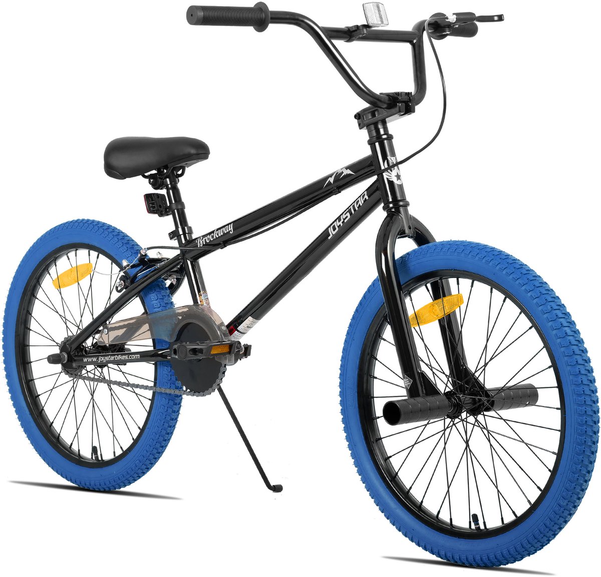 Joystar Brockway BMX-fiets - 20 inch - Handrem - Remmen - Achter V-brake - Pegs - Blauw - Geschikt voor buitenactiviteiten in de lente Fiets kopen online