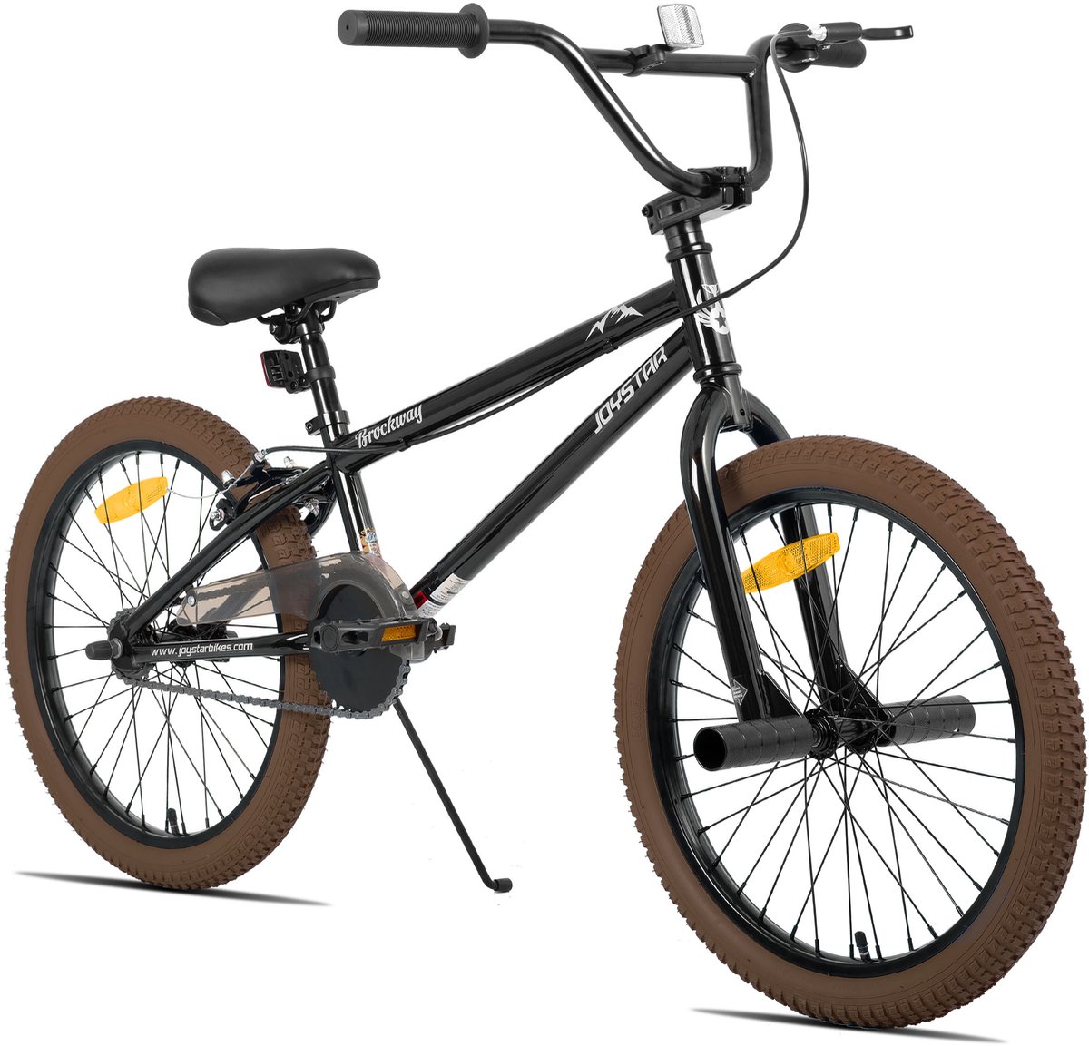Joystar Brockway BMX-fiets - 24 inch - Handrem - Remmen - Achter V-brake - Pegs - Bruin - Geschikt voor buitenactiviteiten in de lente Fiets kopen online