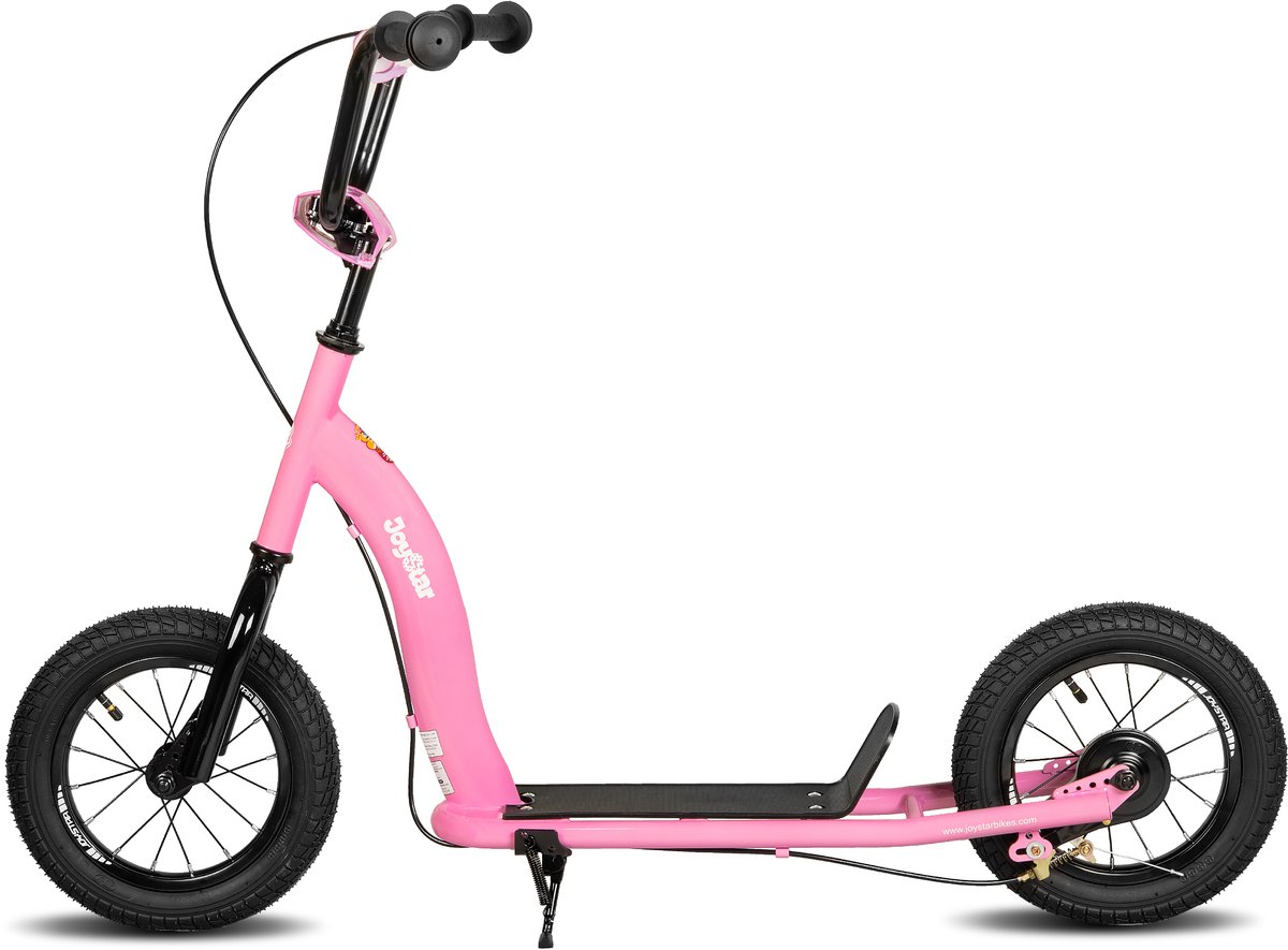 joystar conway step met 12 inch luchtbanden voor kinderen vanaf 5 jaar tieners volwassenen verstelbaar stuur roze