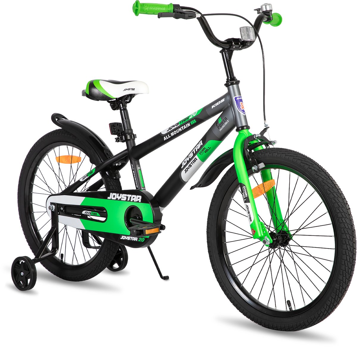 JOYSTAR New Berry Kinderfiets - 20 Inch - Voor Jongens & Meisjes (7-13 Jaar) - Inclusief Zijwieltjes - Groen - Geschikt voor buitenactiviteiten in de lente Kinderfiets kopen online