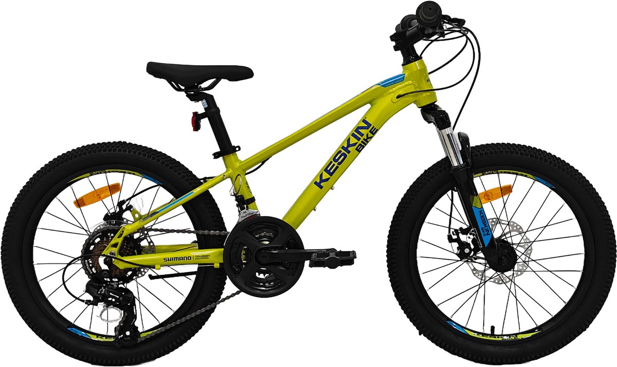 Keskin Bike MTB1 kinderfiets 20 inch – 21 versnellingen met schijfremmen voor en achter – kinderfiets voor 6, 7 en 8 jaar – 20 inch fiets voor jongens en meisjes – neongroen Kinderfiets kopen online