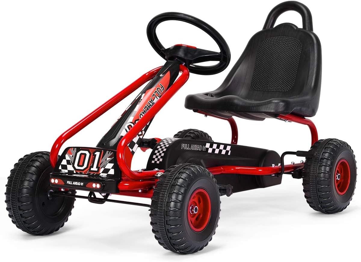 Kinder Skelter met Verstelbare Zitting en Handrem | Trapauto voor 3-6 Jaar Kinderfiets kopen online