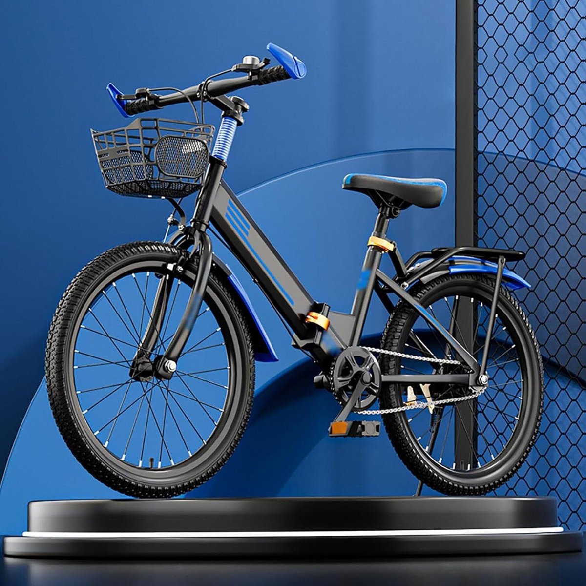 Kinder Vouwfiets - Compacte Fiets - Outdoor Avontuur - Verstelbaar Frame - 18 Inch Wielen - Zwart Kinderfiets kopen online