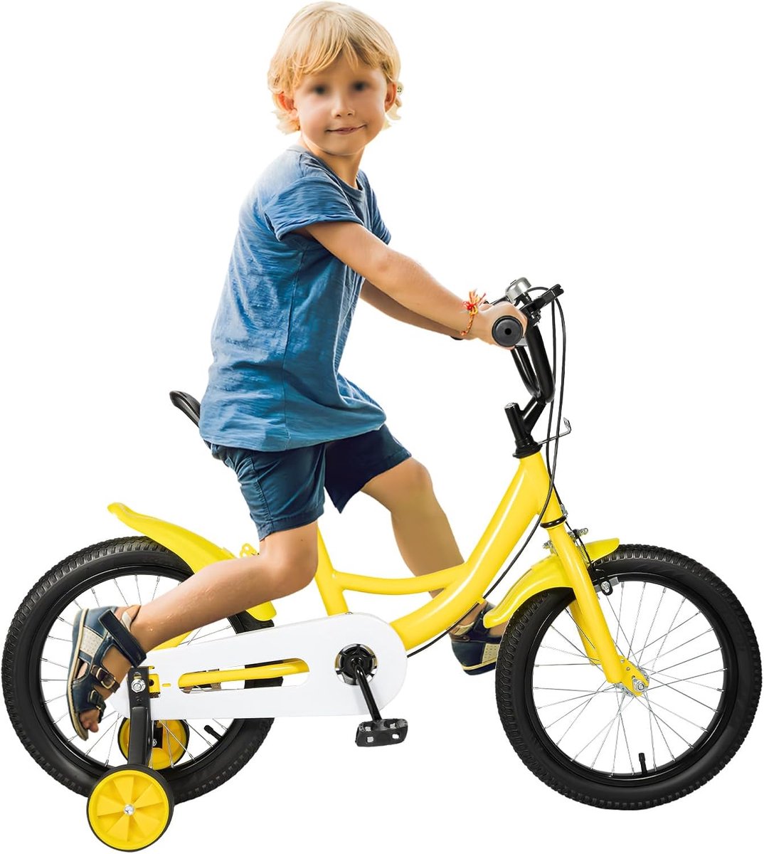 Kinderfiets 16 inch met Zijwielen - Loopfiets voor Jongens en Meisjes 4-8 Jaar Kinderfiets kopen online