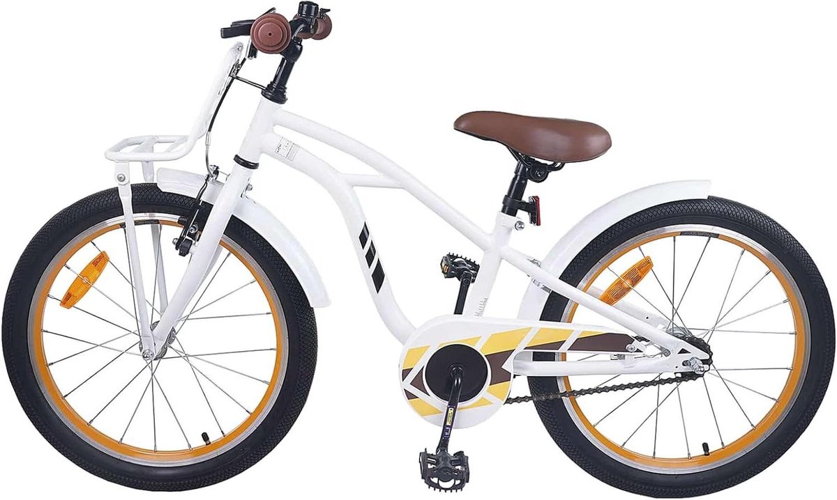 Kinderfiets 18 Inch - Jeugd Fiets Tweewieler - Veilig Fietsen Leren - Duurzaam Stalen Frame Kinderfiets kopen online