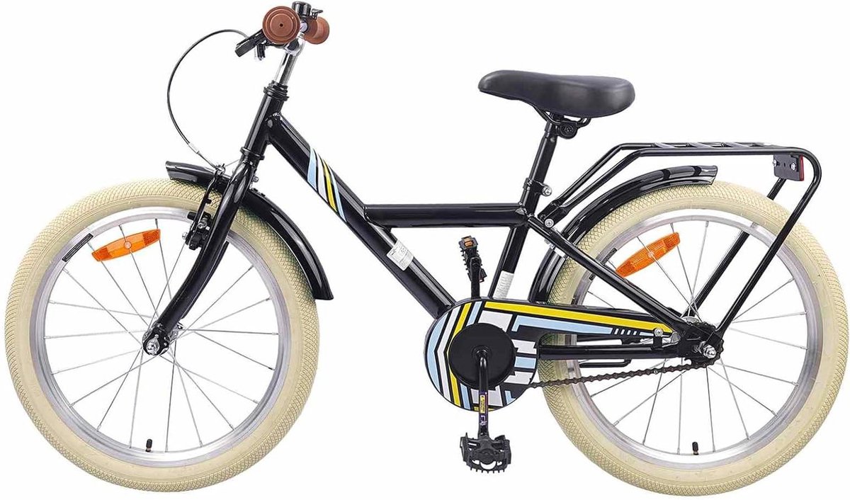 kinderfiets 24 inch jongensfiets meisjesfiets outdoor avonturen stalen frame 24 inch zwart