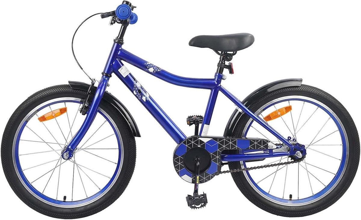 Kinderfiets - Jongensfiets Meisjesfiets - Buiten Spelen - Verstelbaar Zadel Handvat - 137 x 54 x 79 cm - Donkerblauw Kinderfiets kopen online