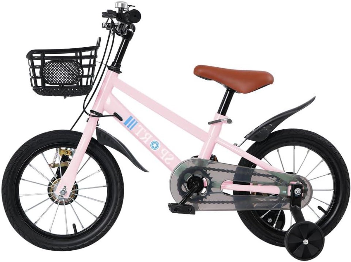 kinderfiets jongensfiets meisjesfiets leren fietsen stalen frame 12 14 16 inch roze