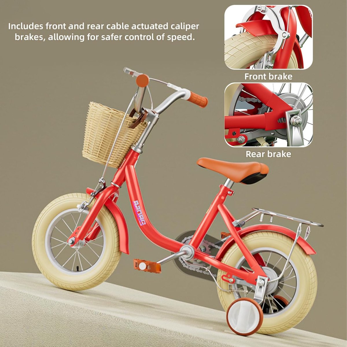Kinderfiets - Loopfiets - Leren fietsen - Afneembare mand - 9.16 kg - Rood Kinderfiets kopen online