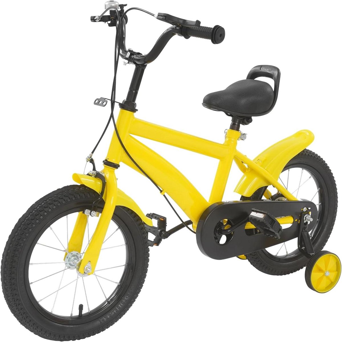 Kinderfiets - Loopfiets - Leren Fietsen - Afneembare Stabilisatoren - 355 cm - Geel Kinderfiets kopen online