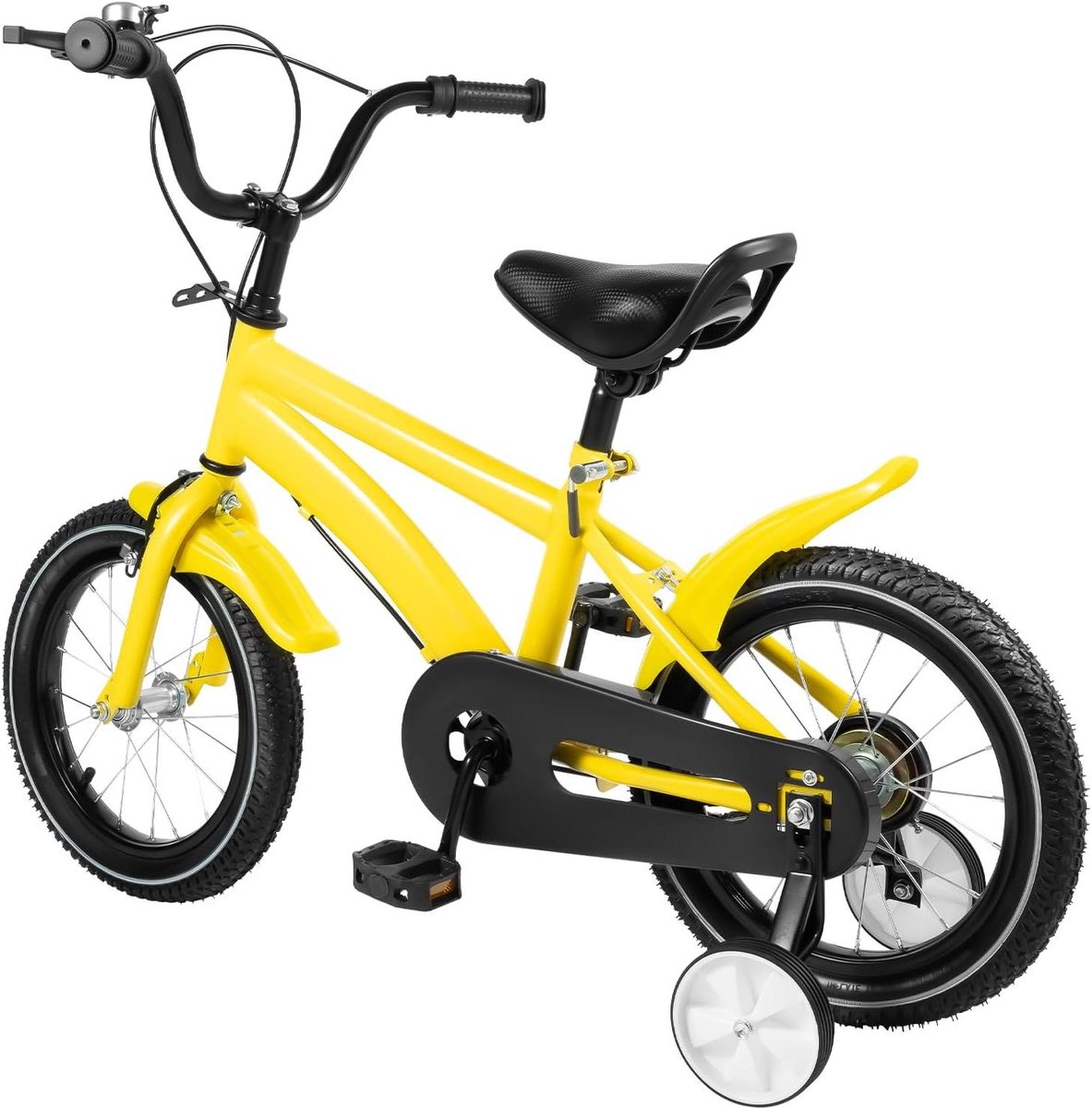 Kinderfiets - Loopfiets - Leren Fietsen - In Hoogte Verstelbaar - 14 Inch - Geel Kinderfiets kopen online