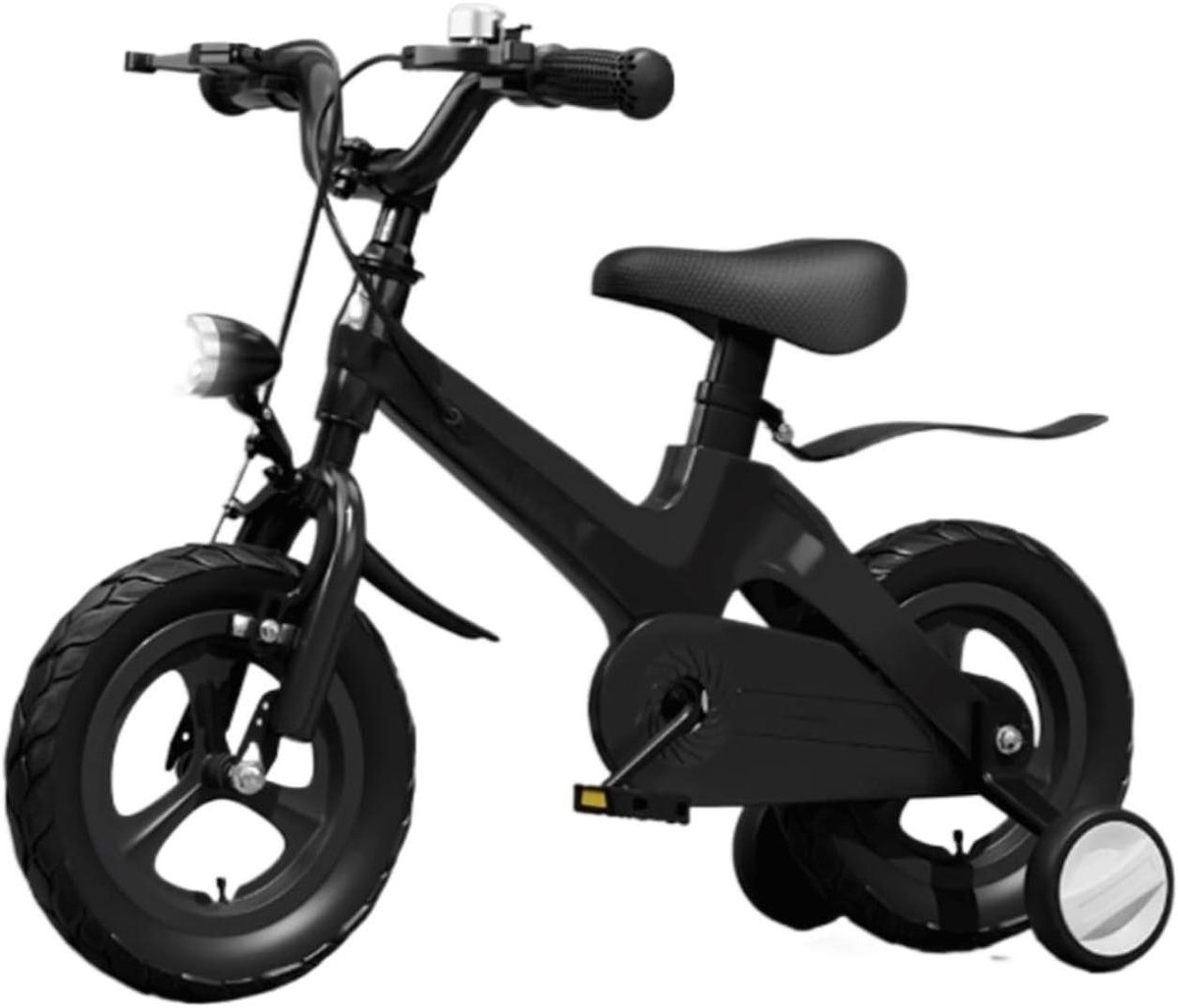 kinderfiets loopfiets leren fietsen lichtgewicht frame 14 inch zwart