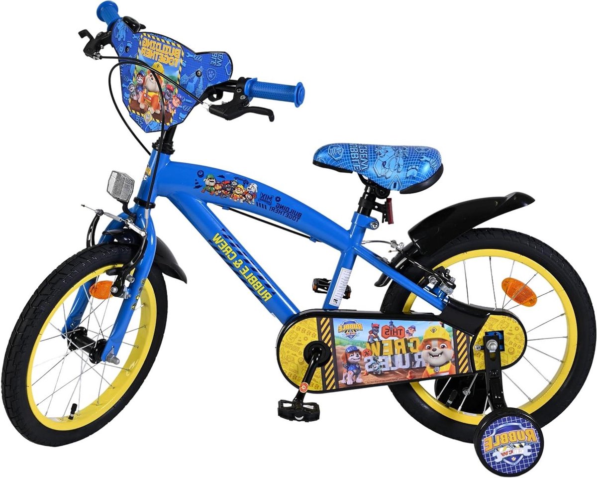 Kinderfiets - Loopfiets - Leren Fietsen - Met Zijwieltjes - 40 cm - Blauw Kinderfiets kopen online