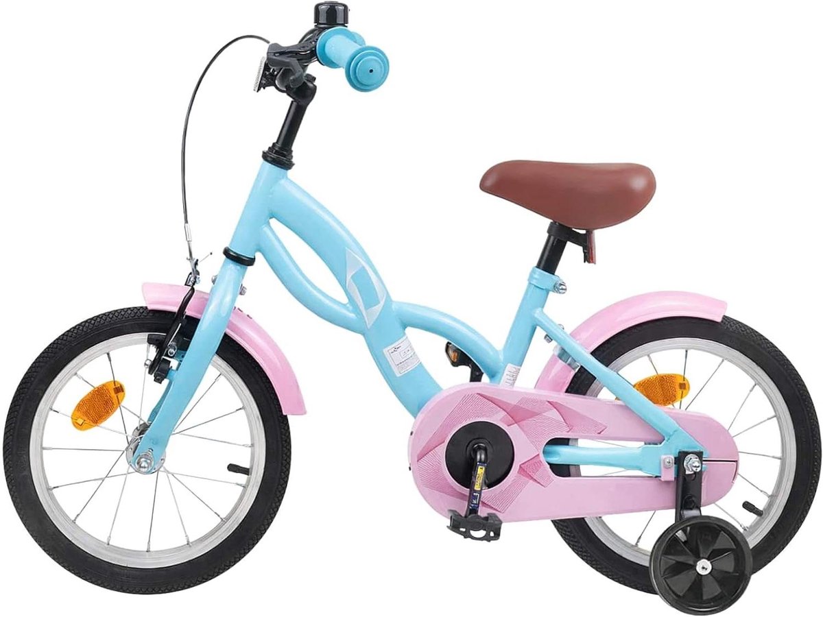Kinderfiets - Loopfiets - Leren Fietsen - Verstelbaar Zadel en Stuur - 14 inch - Lichtblauw Kinderfiets kopen online