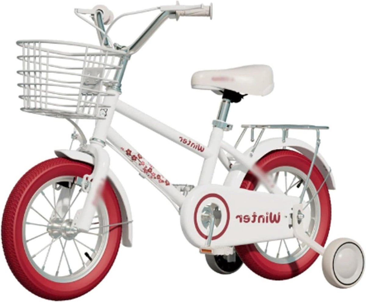 Kinderfiets - Loopfiets Peuter - Leren Fietsen - Met Zijwieltjes - 18 inch - Rood Kinderfiets kopen online