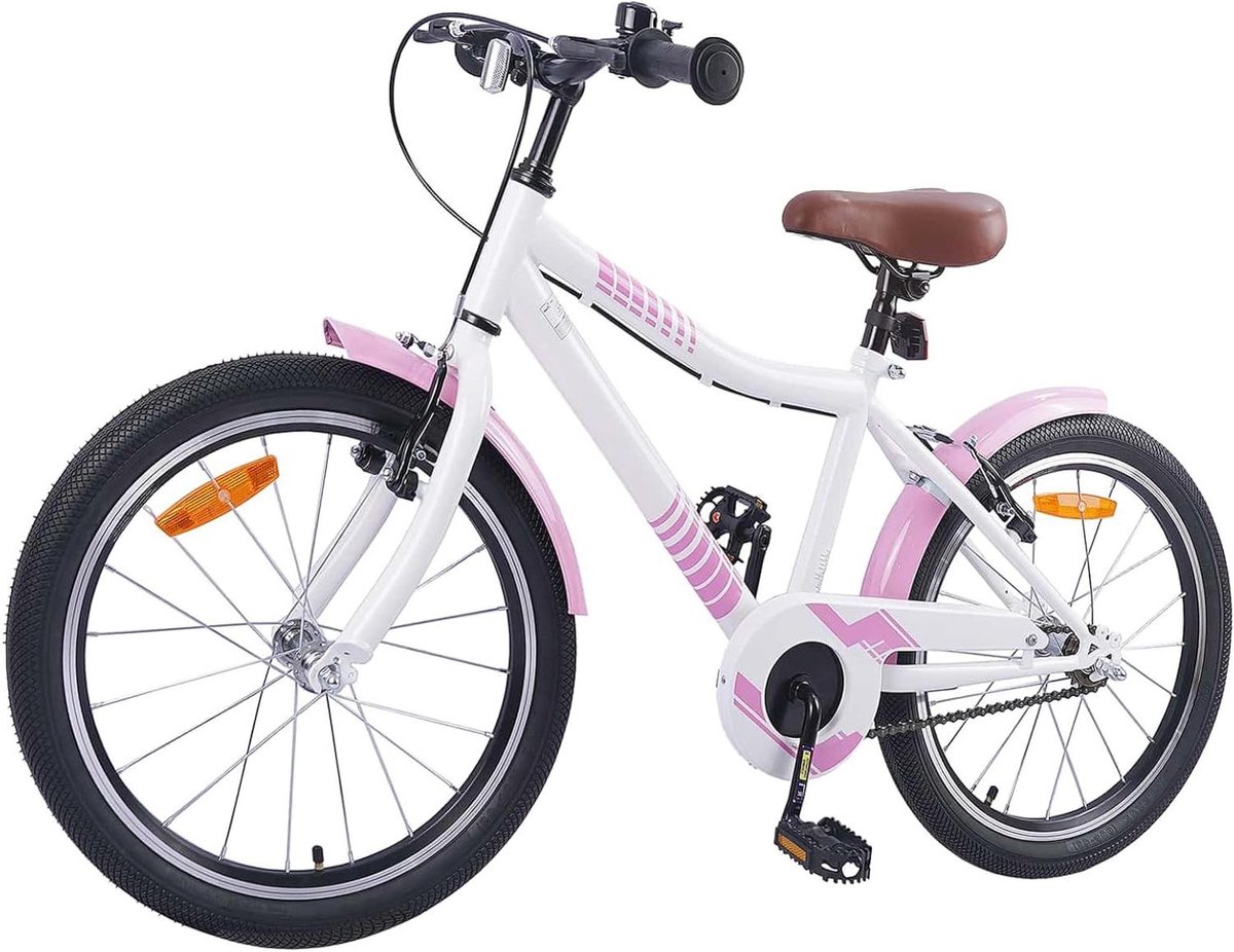 kinderfiets meisjesfiets jongensfiets fietsen buiten verstelbaar zadel stuur 24 inch lichtroze