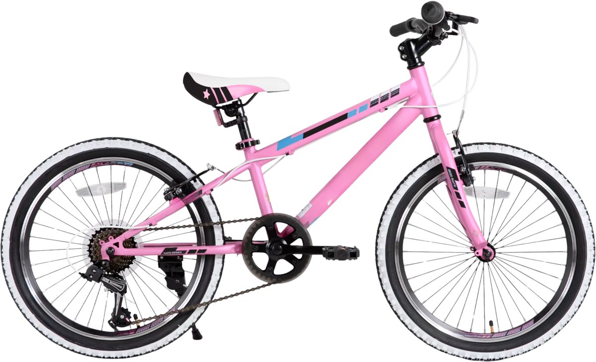 Kinderfiets – Voor kinderen 7-12 jaar – Mountainbike, 1 of 7 versnellingen – 51-61 cm, roze Kinderfiets kopen online