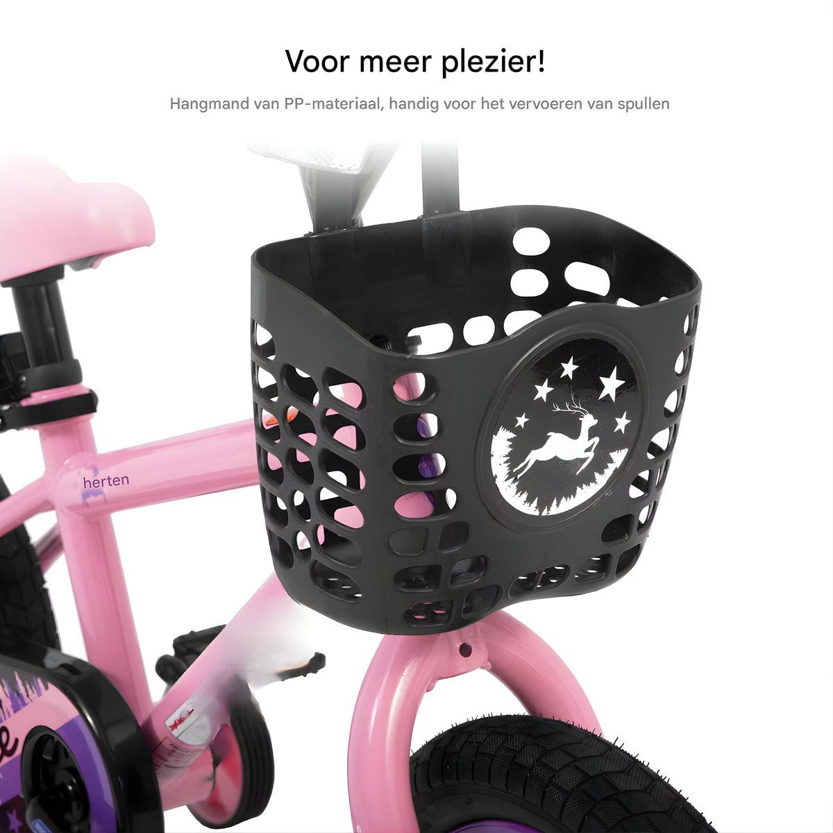 Kinderfiets – Voor meisjes van 3–10 jaar – Met zijwieltjes, kettingbeschermer en mandje – 36 cm / 41 cm / 51 cm wielen, blauw Kinderfiets kopen online
