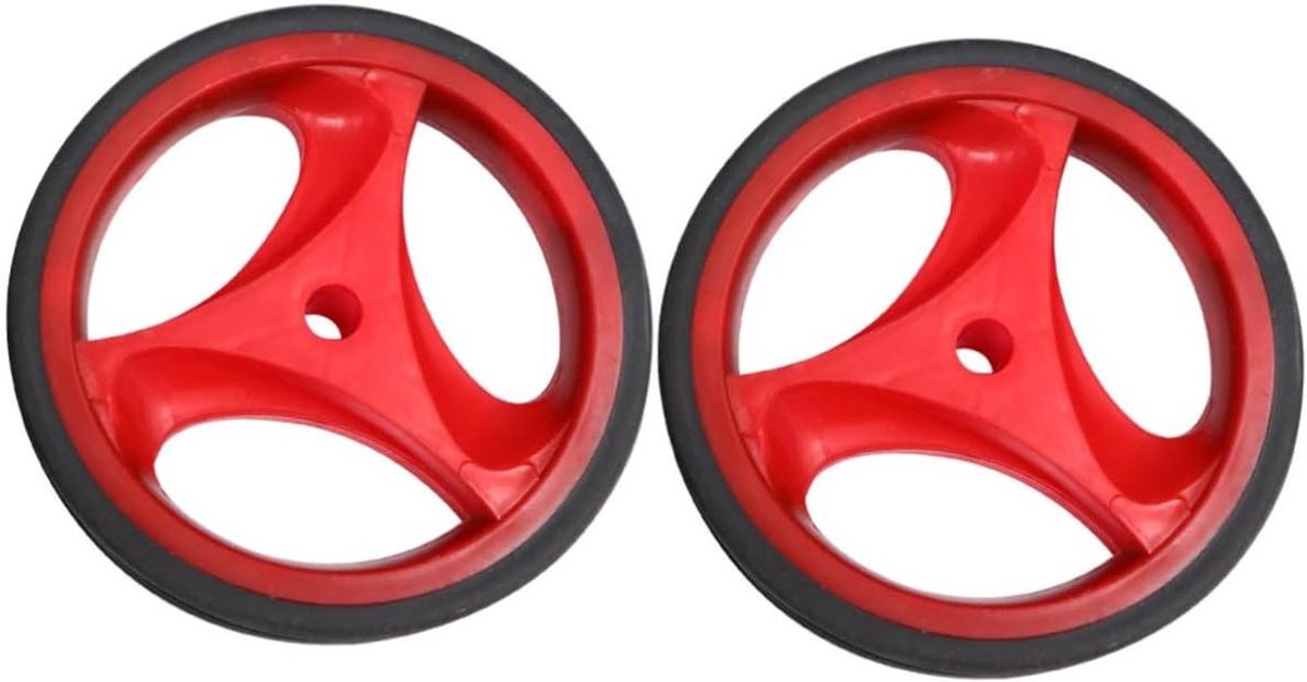 Kinderfiets Zijwieltjes - Hulpwielen Fiets - Kind Leren Fietsen - Knipperende Lichten - 2 inch - Rood Kinderfiets kopen online