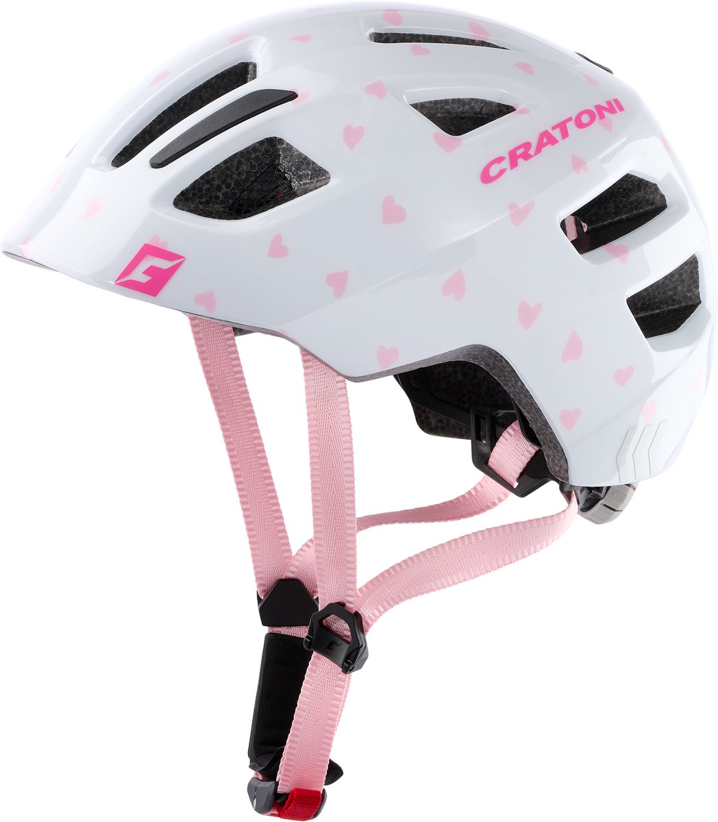 Kinderhelm Cratoni Maxster Heart Rose Glanzend - S/M (51-56cm) Fiets kopen online