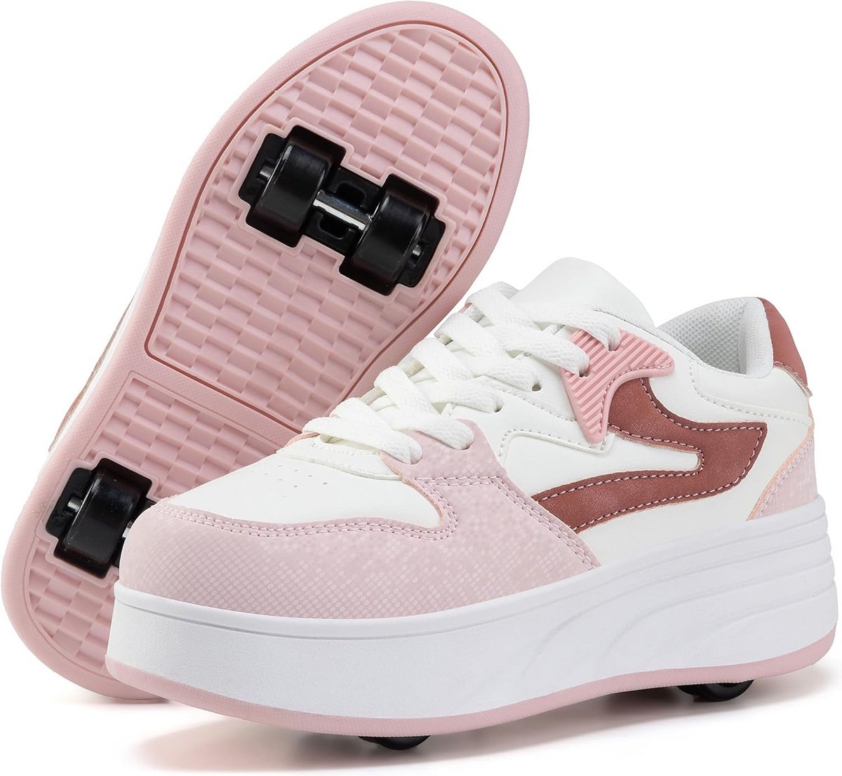 Kinderschoenen met wieltjes | Sneakers met afneembare rolschaatsen voor Jongens en Meisjes Rolschaatsen kopen online