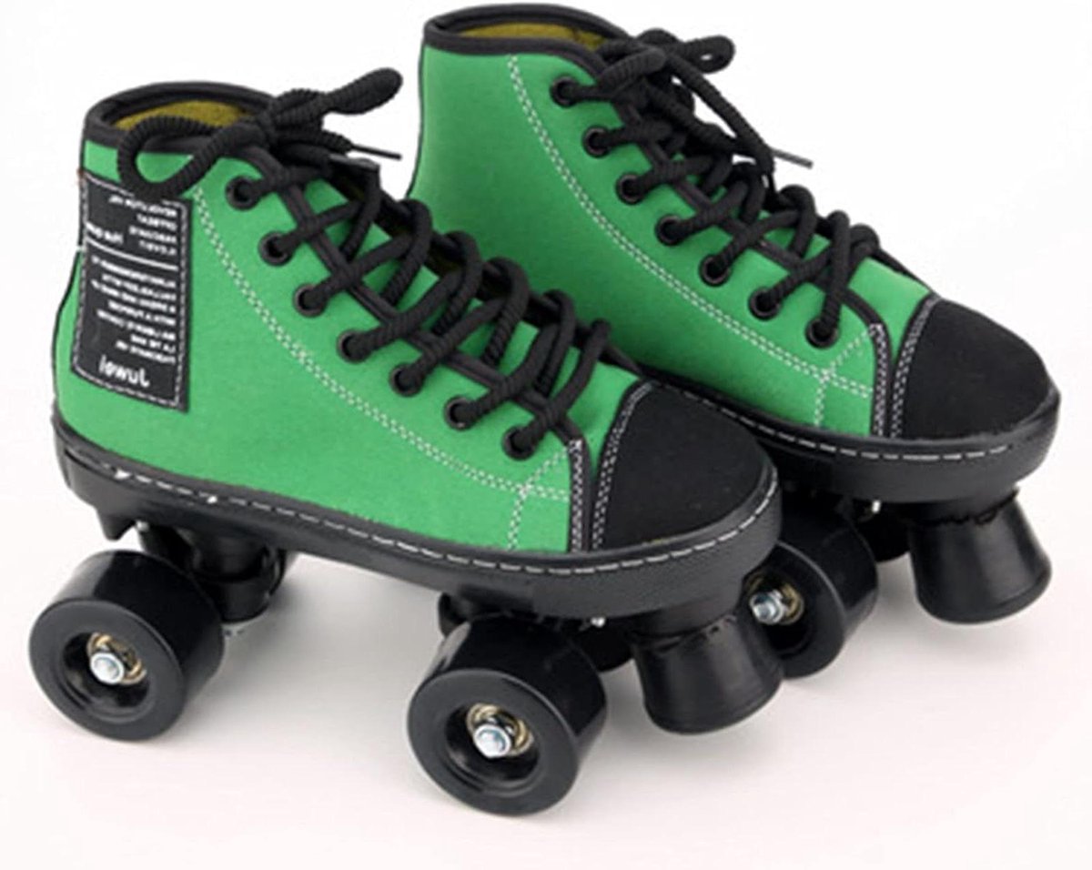 Klassieke Rolschaatsen - Dubbele Rij Schaatsen - Buiten recreatie - Hoge Top Stabiliteit - Maat 39 - A Rolschaatsen kopen online