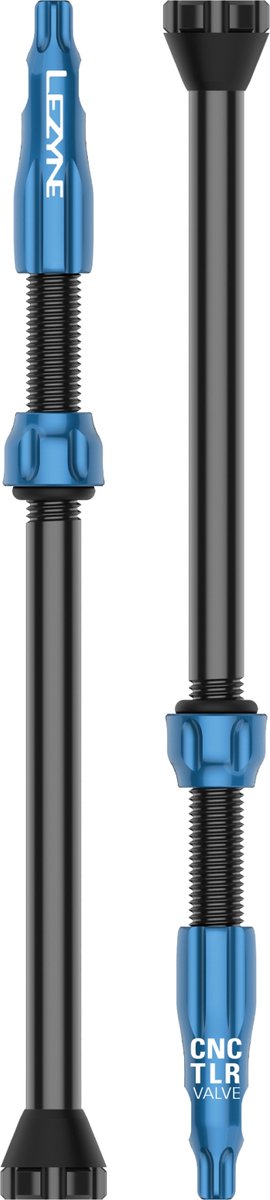 LEZYNE Bandenplakkers CNC TLR TUBELESS VALVE 80MM BLUE Fiets kopen online