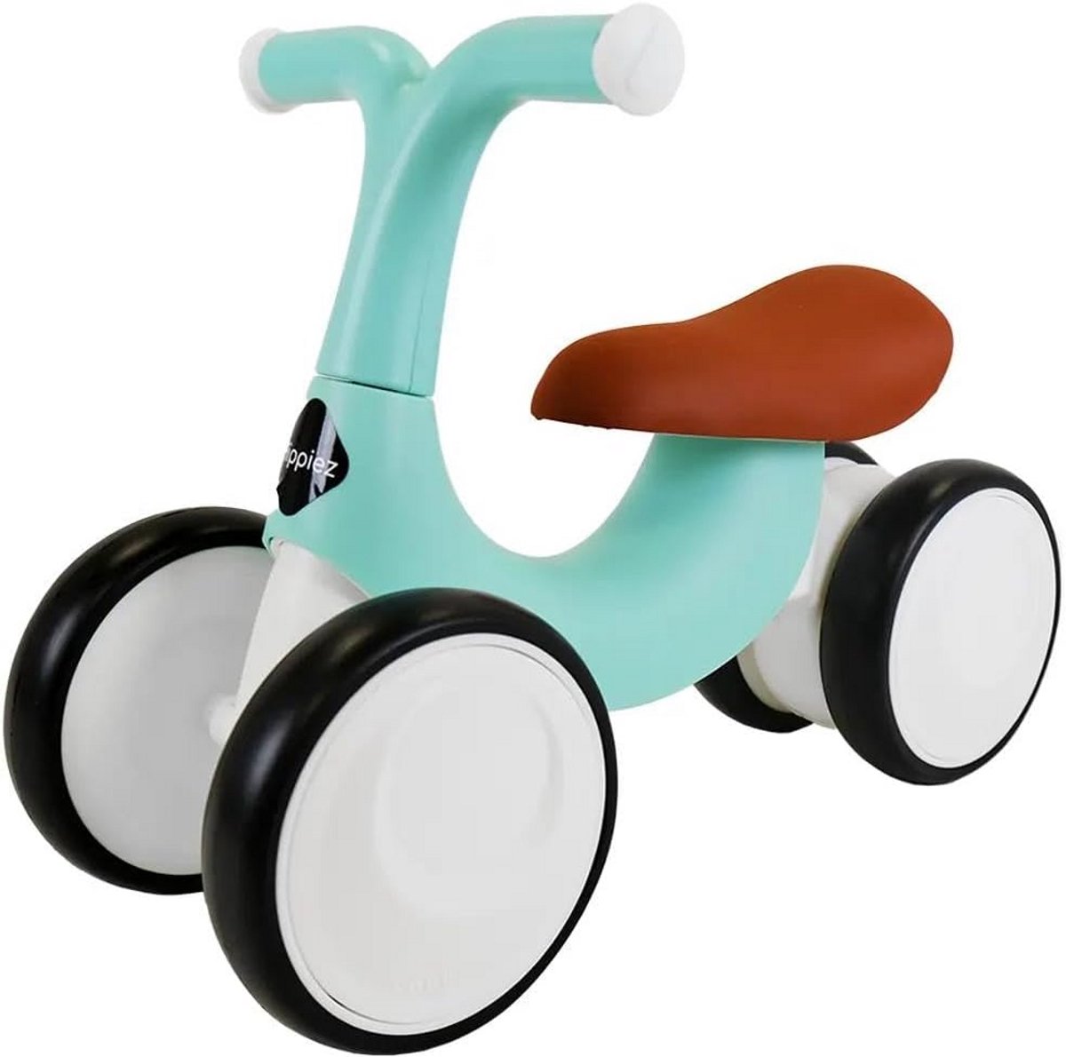 lichte loopfiets voor kinderen vanaf 1 jaar met lage instap en stuur begrenzer