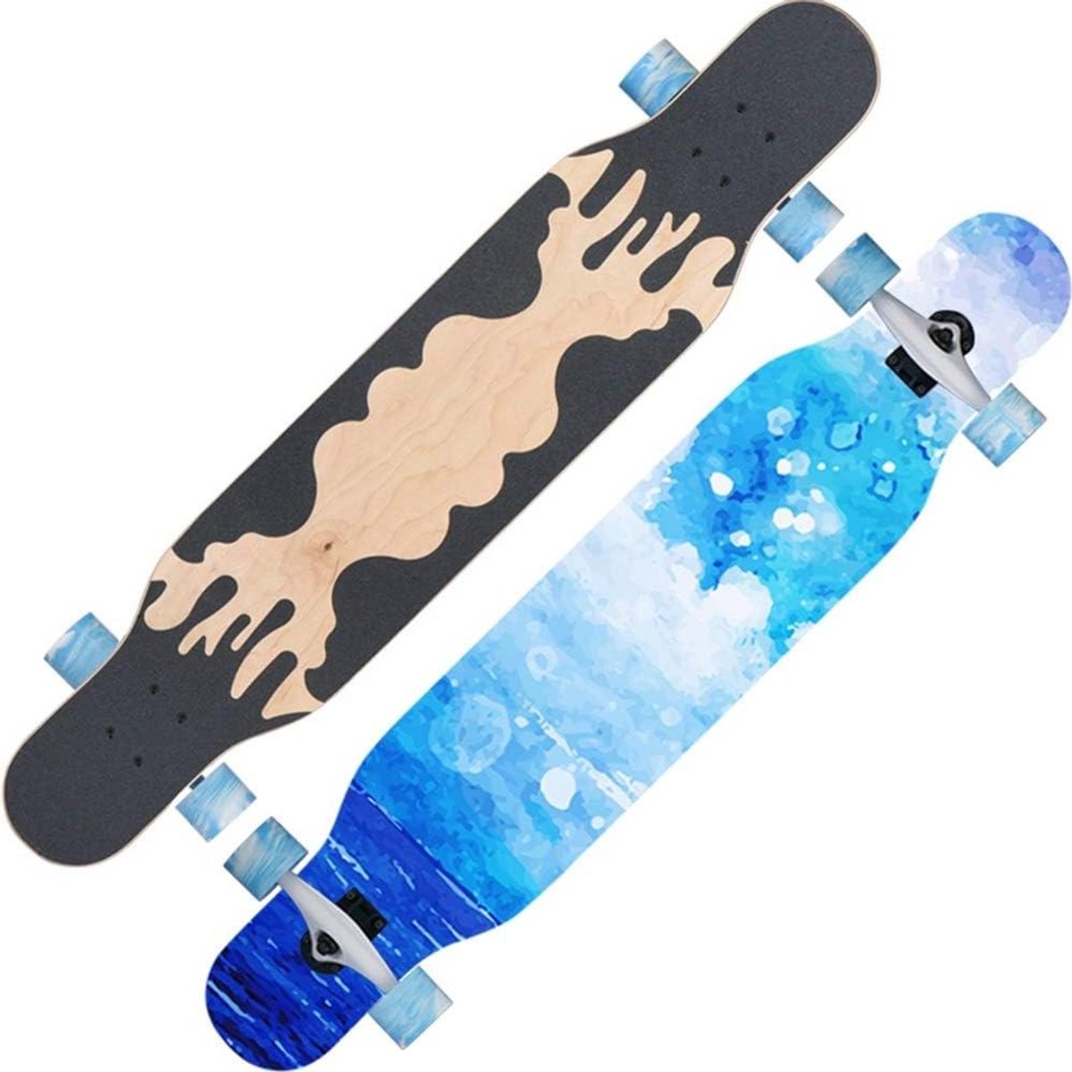 Longboard Cruiser - Dance Board - Vervoer en Recreatie - 7 Lagen Esdoorn - 46 Inch - Kleurrijk Longboard kopen online