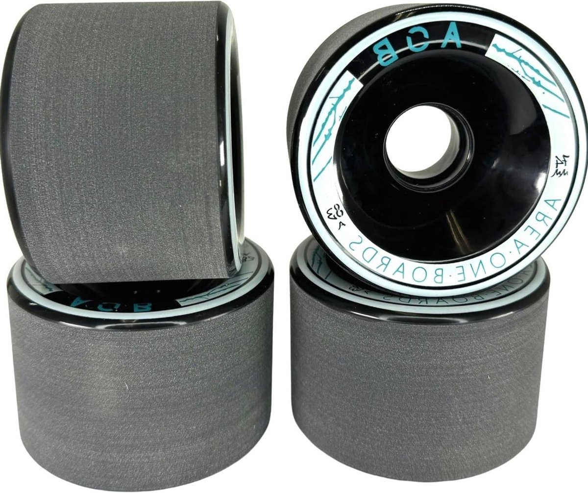 Longboard Cruiser wielen - Reserveonderdelen set - Soepel rijden - Hoogwaardig polyurethaan - 74x52mm 83A - Zwart Skateonderdeel kopen online