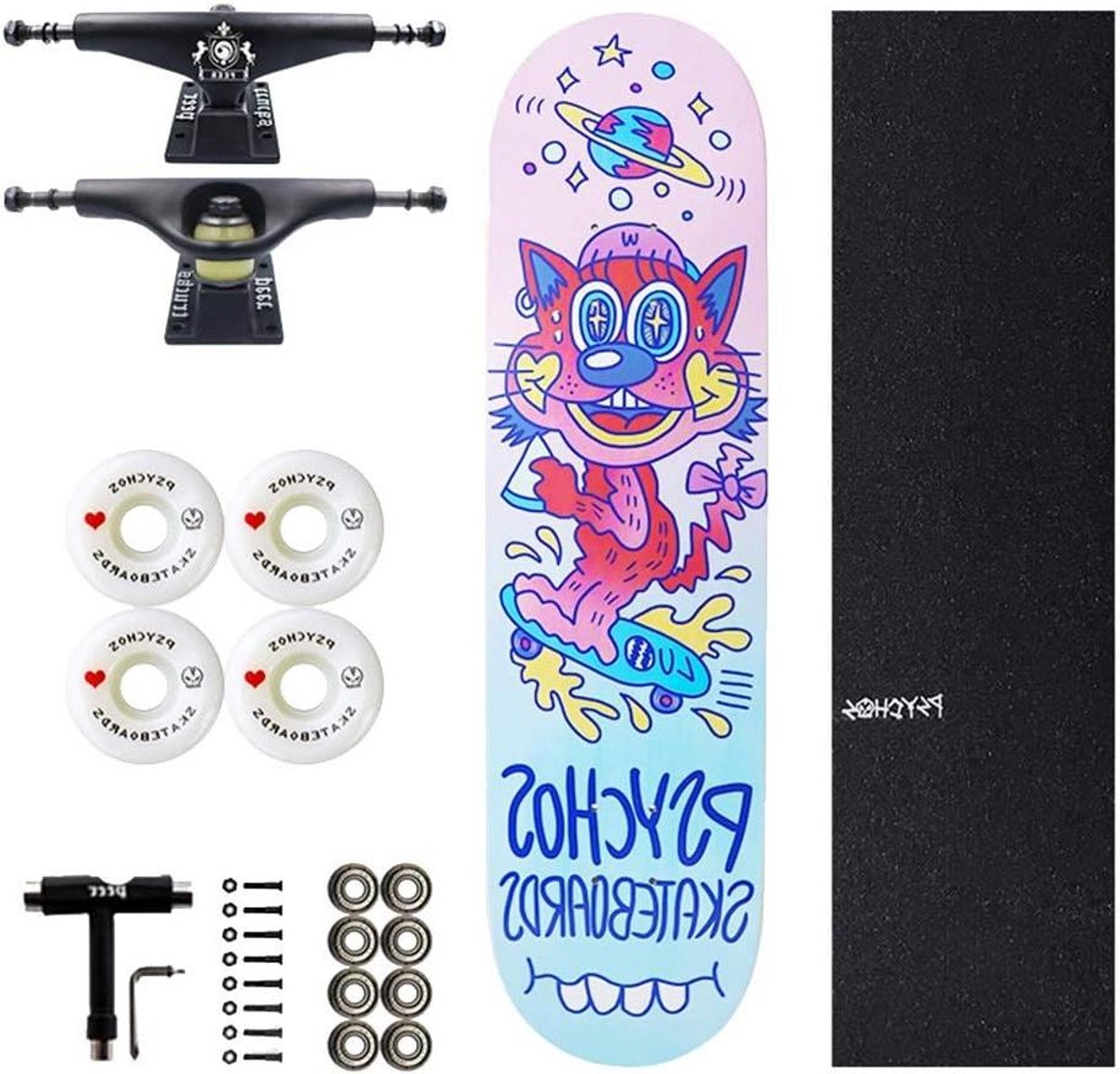 longboard skateboard allround board cruisen en transport 7 lagen esdoornhout 80x20x13cm niet gespecificeerd