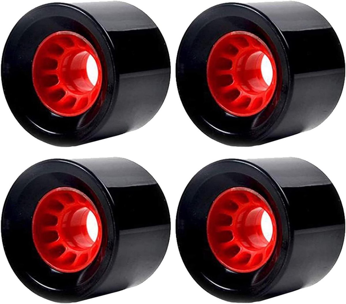 Longboard Wielen Set - Cruiser Wielen - Comfortabel Rijden - Soepele Urethaan Formule - 70x51mm 78A - Zwart Skateonderdeel kopen online