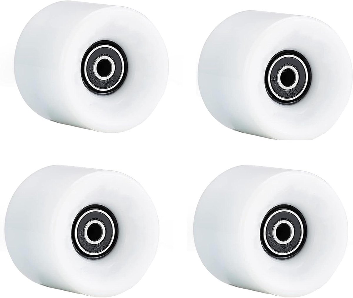 Longboard Wielen - Skateboard Wielen - Soepel Rijden - PU Materiaal 95A - 60mm Diameter - Wit Skateonderdeel kopen online