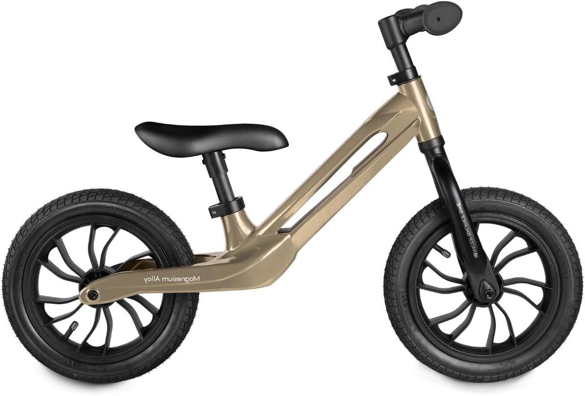 loopfiets loopfietsje buiten spelen lichtgewicht frame 83 cm zwart