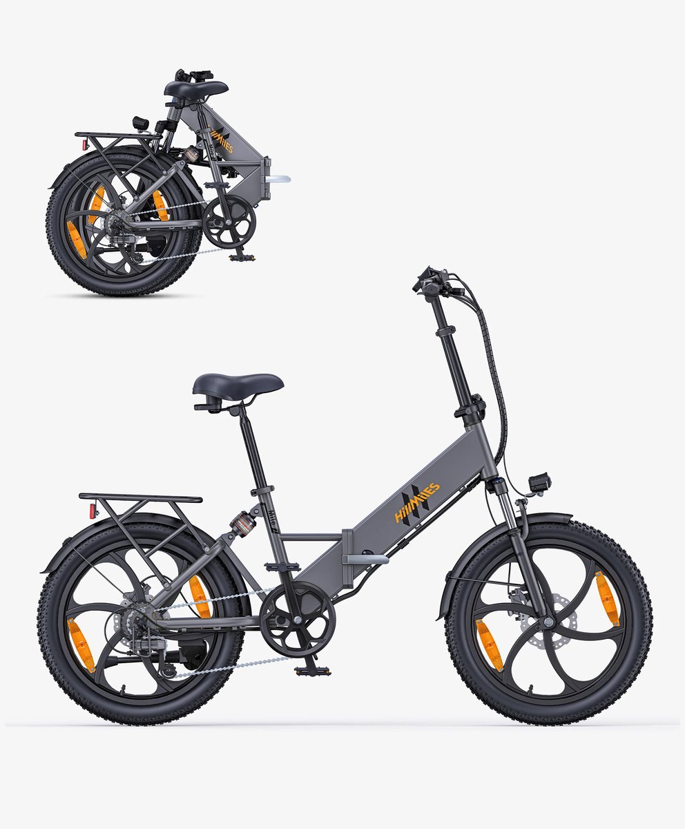 LUMÉ STORE - Elektrische Vouwfiets - E-Bike - Opvouwbare Stadsfiets - Volwaassenen - 250W - 20 Inch - 60KM Actieradius - Grijs Fiets (elektrisch) kopen online