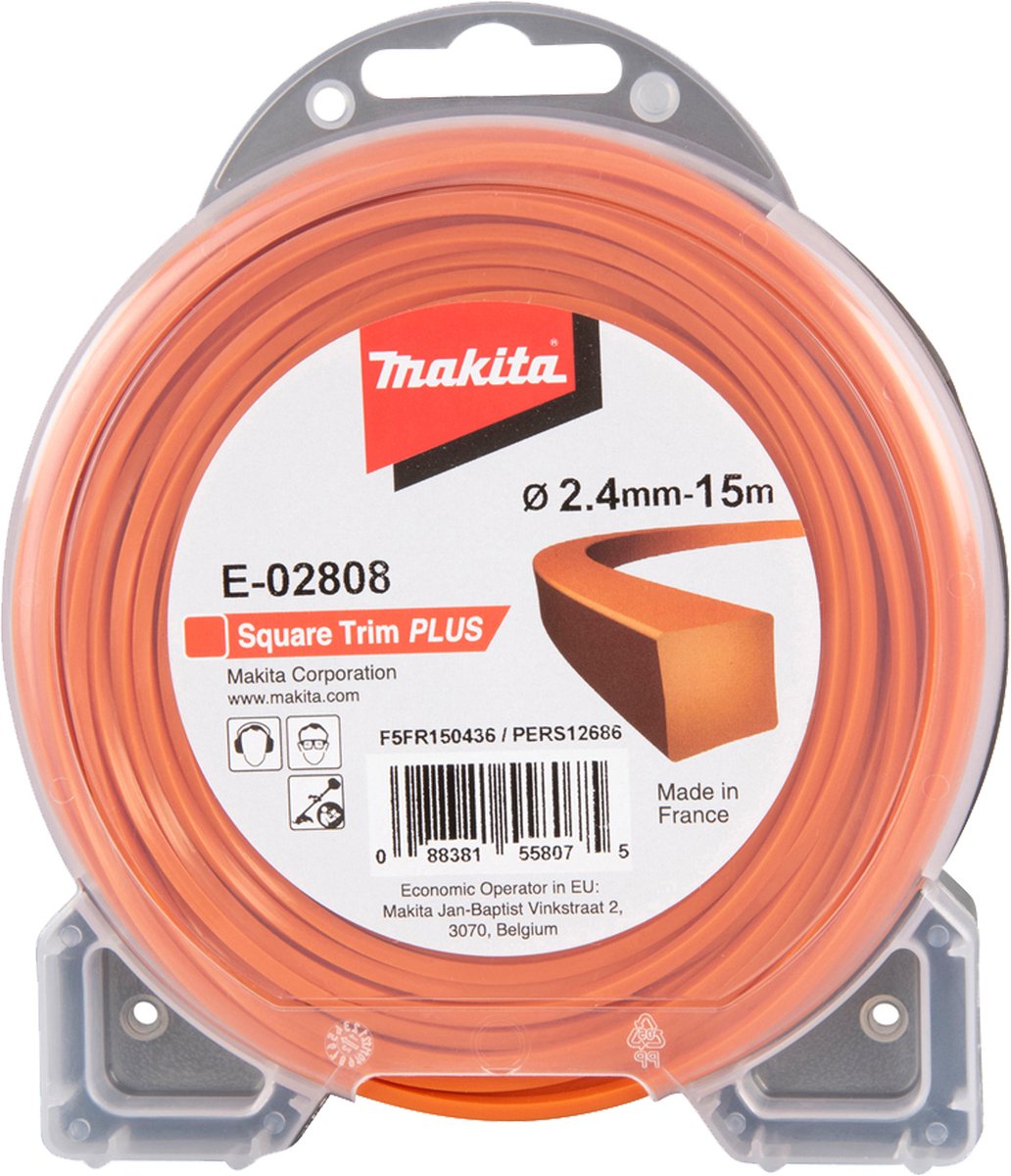 Makita maaidraad vierkant 2,4 mm x 15 m - E-02808 Speelgoedgrasmaaier kopen online
