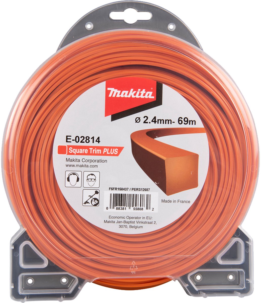 Makita snijlijn vierkant 2,4 mm x 69 m - E-02814 Speelgoedgrasmaaier kopen online