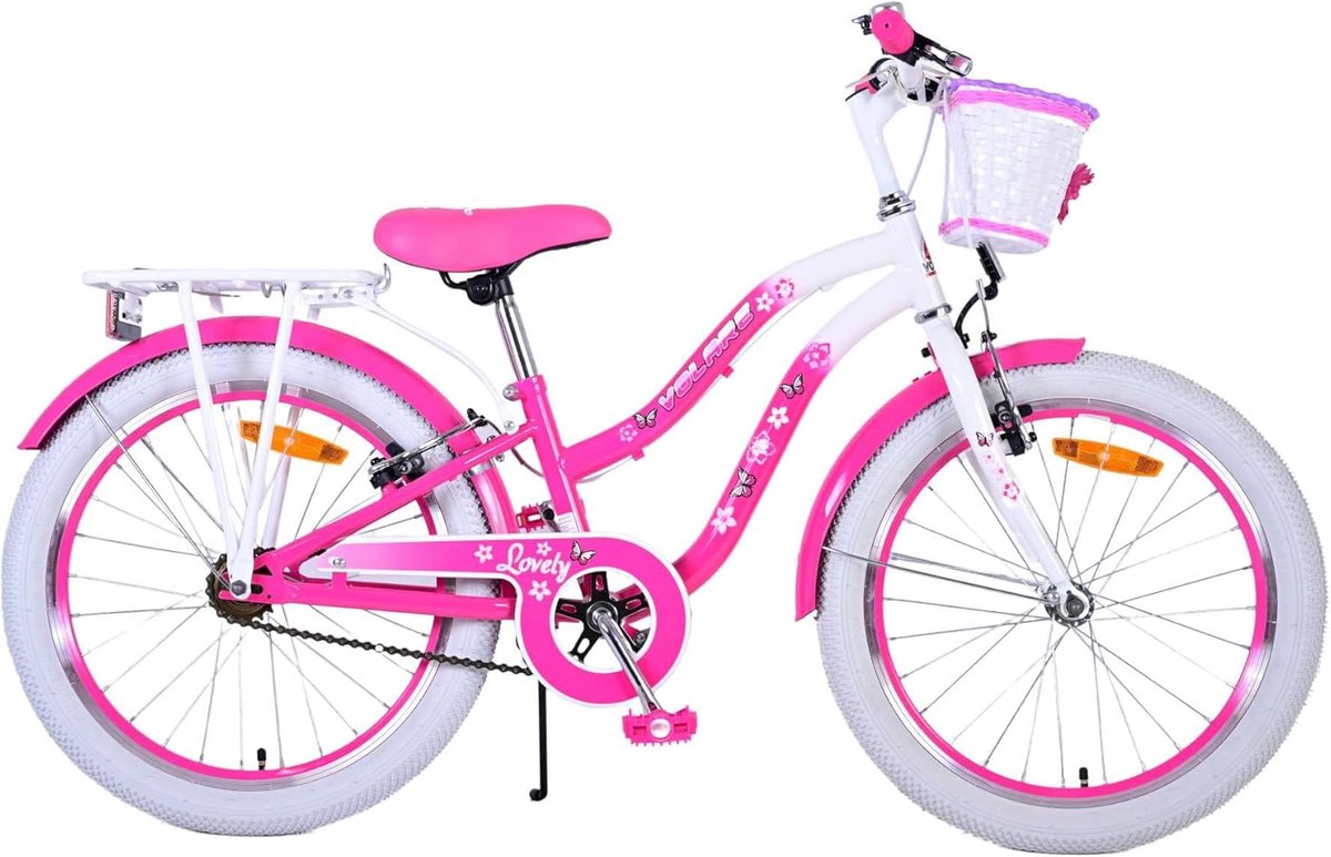 Meisjesfiets 20 inch Roze zonder Versnellingen Kinderfiets kopen online