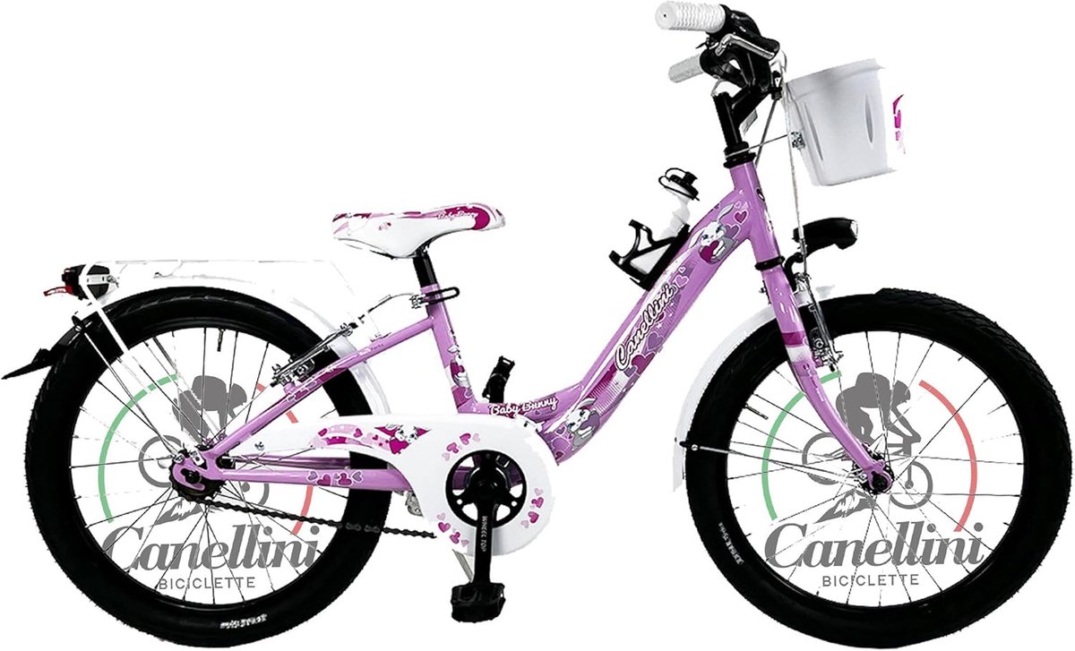 Meisjesfiets 20 inch - Stoere Kinderfiets met Mand en Standaard Kinderfiets kopen online