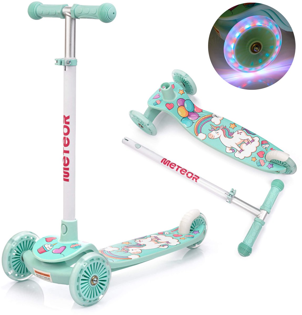 Meteor Funny Driewieler - Trike - Muntgroen, Kinderen, Veiligheid Step kopen online