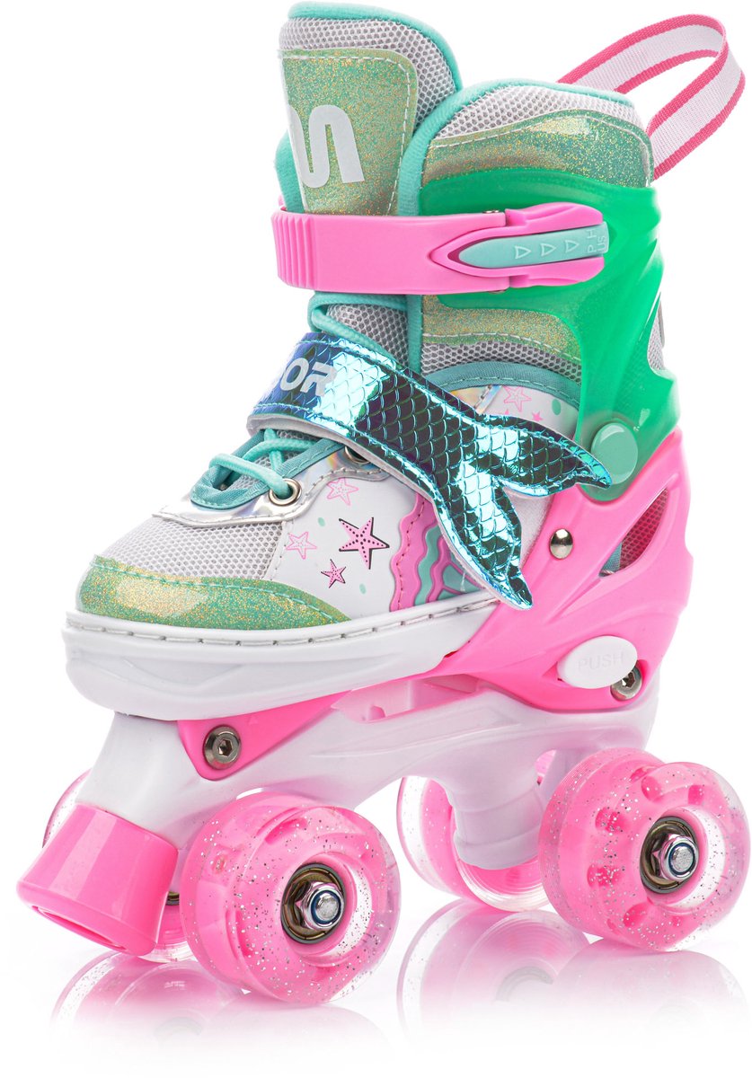 meteor wielen mermaid wielen roze xs 25 28