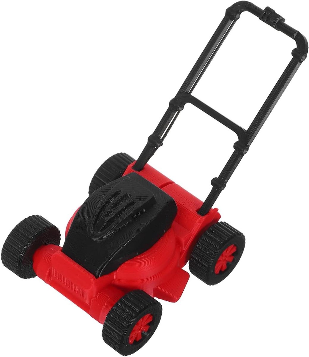 Mini Grasmaaier Speelgoed - Tuin speelgoed - Buiten spelen - Realistisch ontwerp - 9.5 cm - Multicolor Speelgoedgrasmaaier kopen online