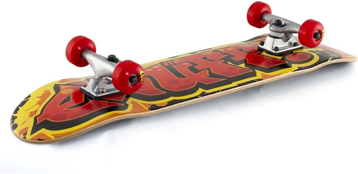 mini skateboard voor beginners met graffiti print