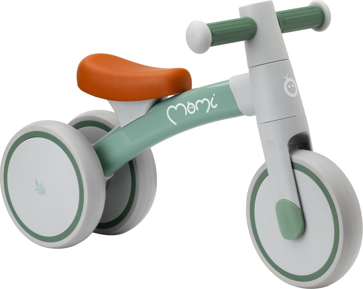 MoMi Tedi Loopfiets - Mini Bike - Balance Bike - geschikt vanaf 1 jaar - Groen Loopfiets kopen online