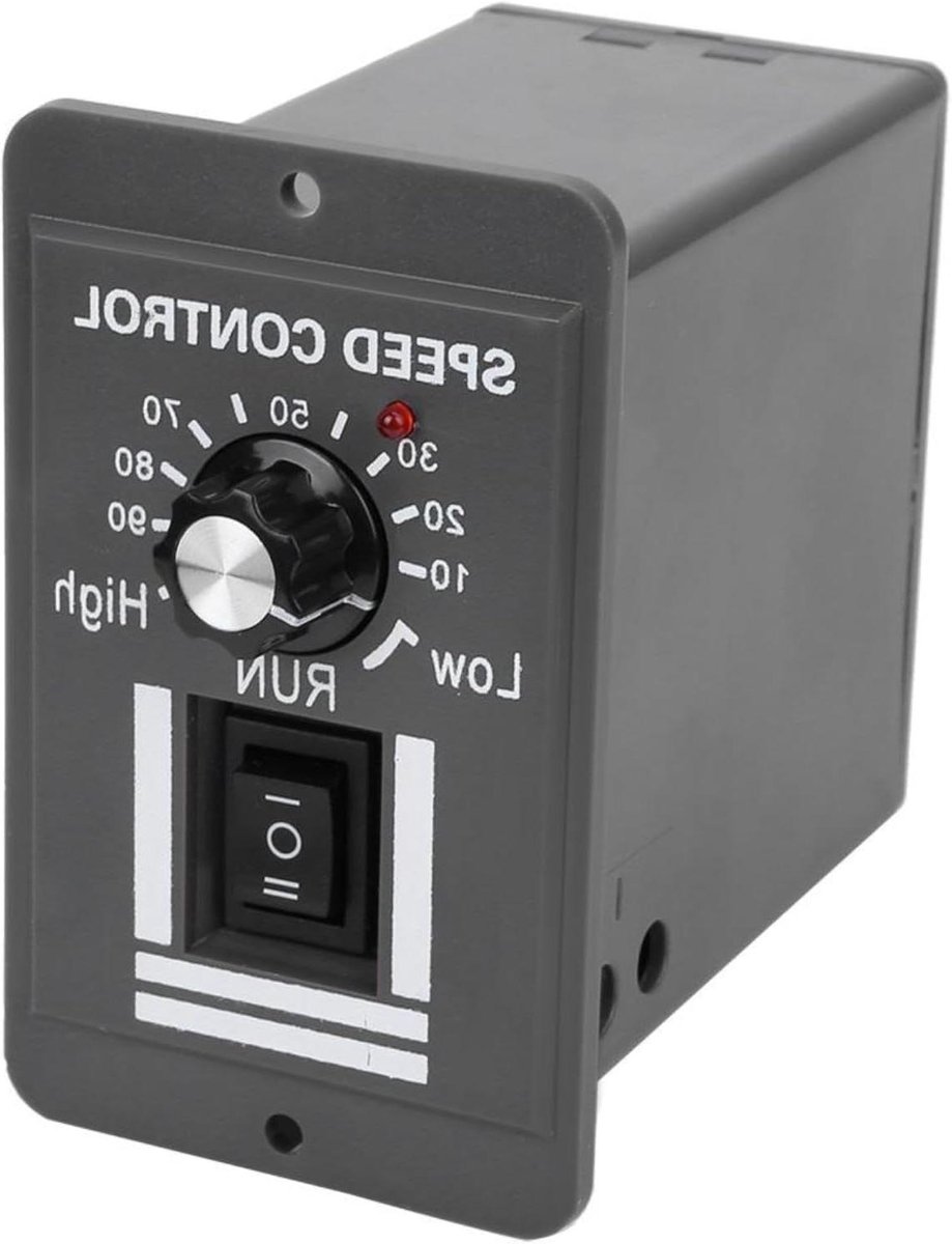 motor snelheidsregelaar dc controller variabele snelheid voorwaarts achteruit functie 12 60v 20a zwart grijs