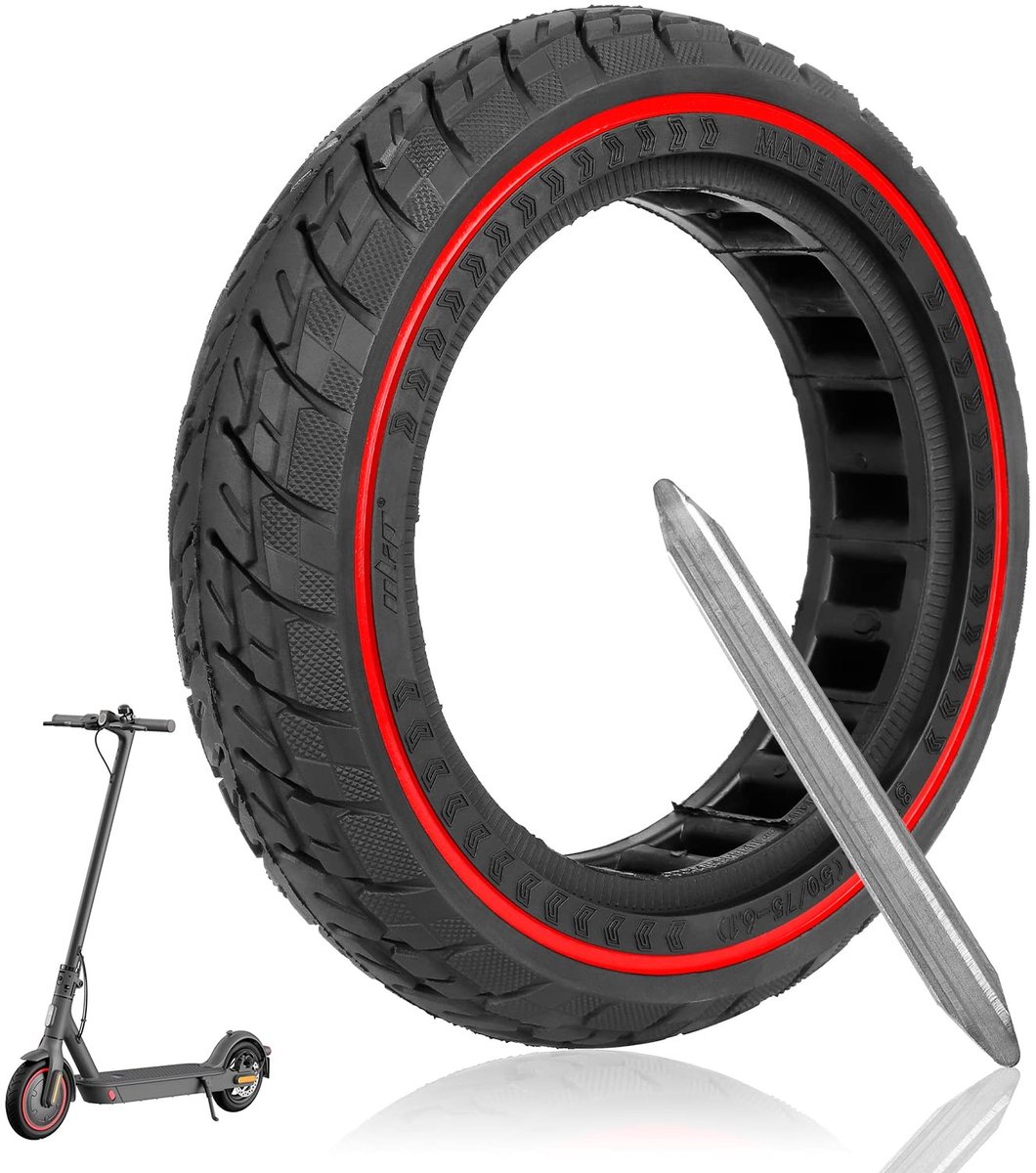 MTTProducts - Ulip Solid Scooter Tires - 8.5 Inch - Verhoogd rijcomfort - Geschikt voor Xiaomi M365 Pro - Duurzame rubberen banden - Geen platte banden Buitenspeelvoertuigaccessoire kopen online