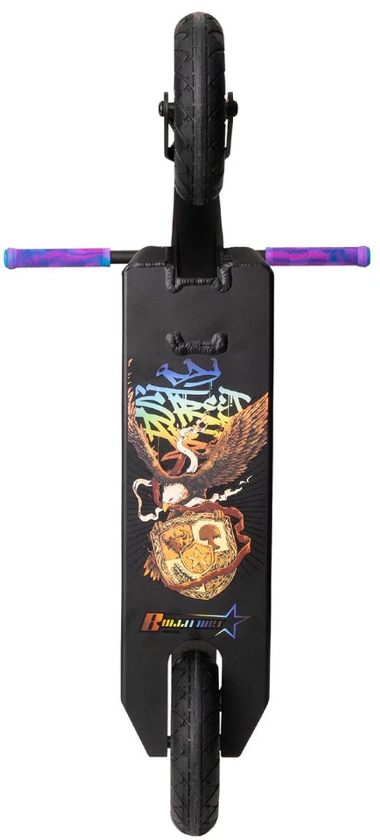 NKD Dirtscooter Bullit Black / Rainbow 92 / 100 cm Step kopen online