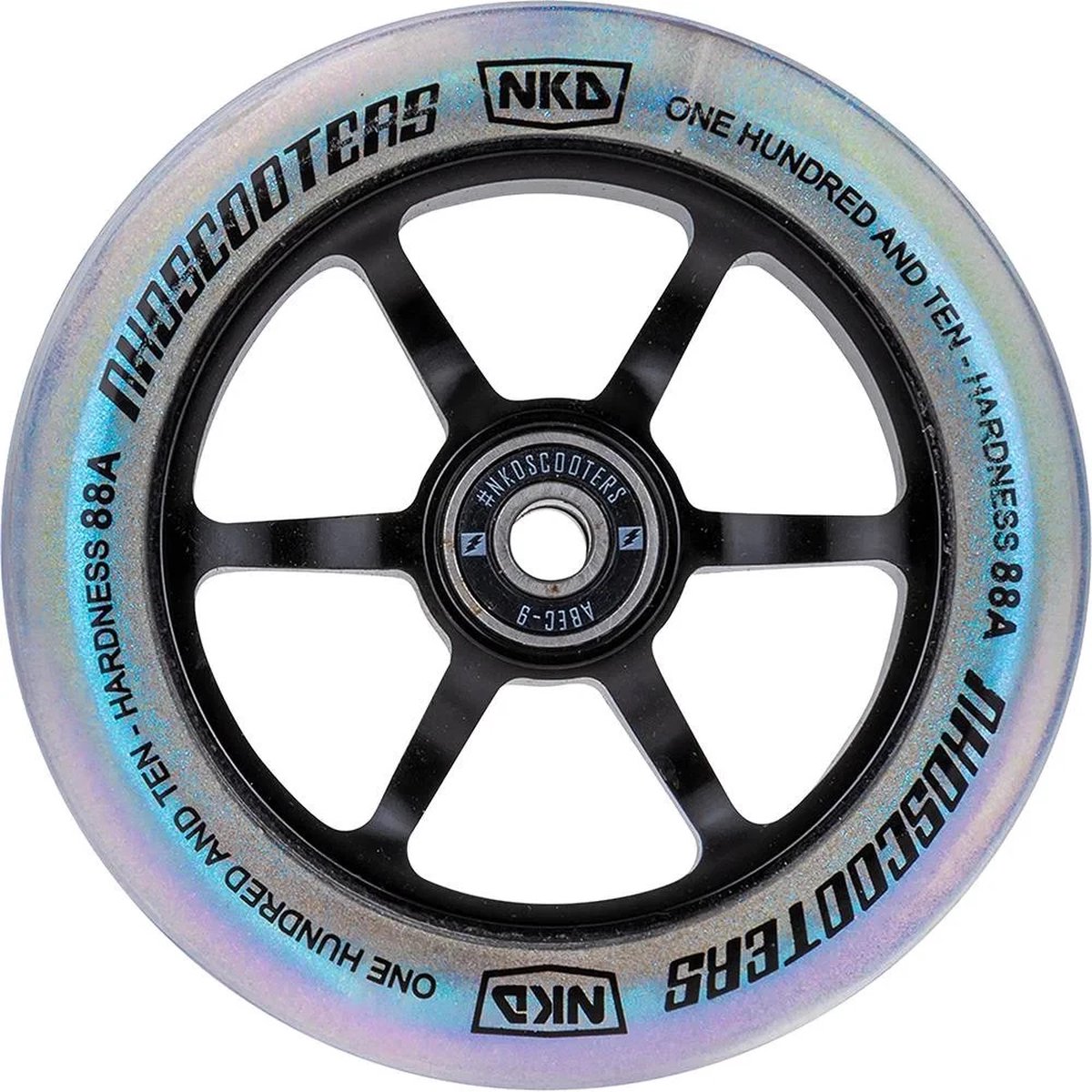 NKD Rally 110mm Stuntstep wiel Glimmer / Black Step kopen online