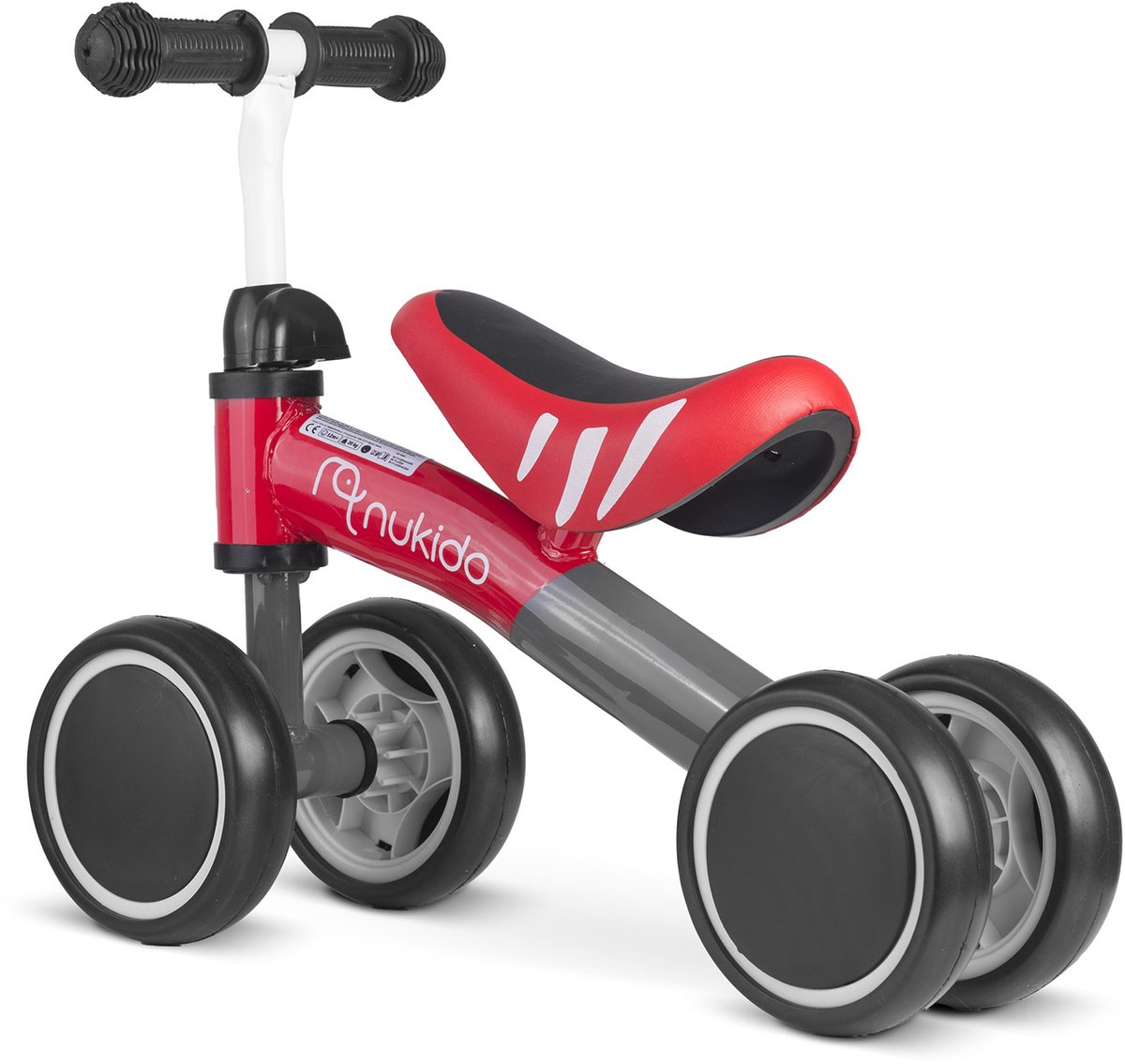 nukido loopfiets metal frame vier wielen