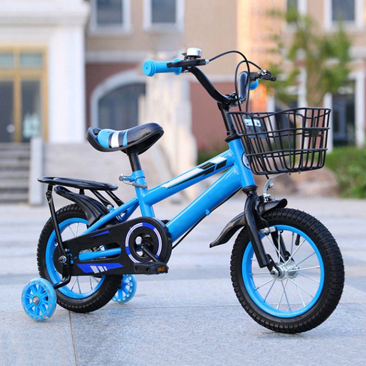 Omabeta Kinderfietsen – 16 inch Rijwieltje voor 2-7 jaar – Blauw Kinderfiets kopen online